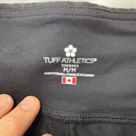 Tuff Athletics Women's Yoga Capri Leggings Patterned Black Athletic Pants Medium - Picture 5 of 12